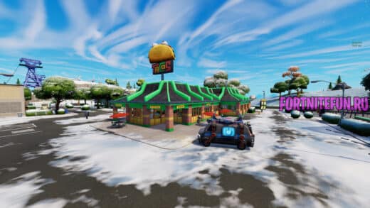 Засаленная Закусочная Greasy Grove локация фортнайт 4 520x293 - Засаленная Закусочная (Greasy Grove)