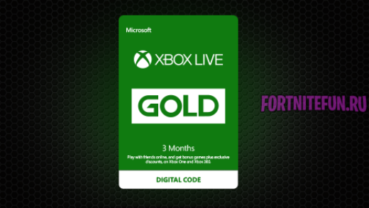 3monthsxblg 520x293 - 3 месяца Xbox Live Gold + 1000 В-баксов