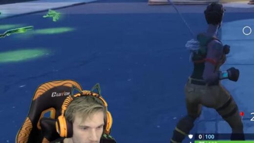 piw 520x293 - PewDiePie начал стримить фортнайт