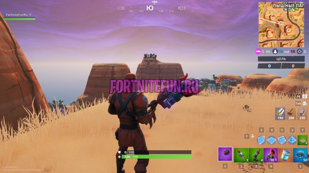 лицо в пустыне