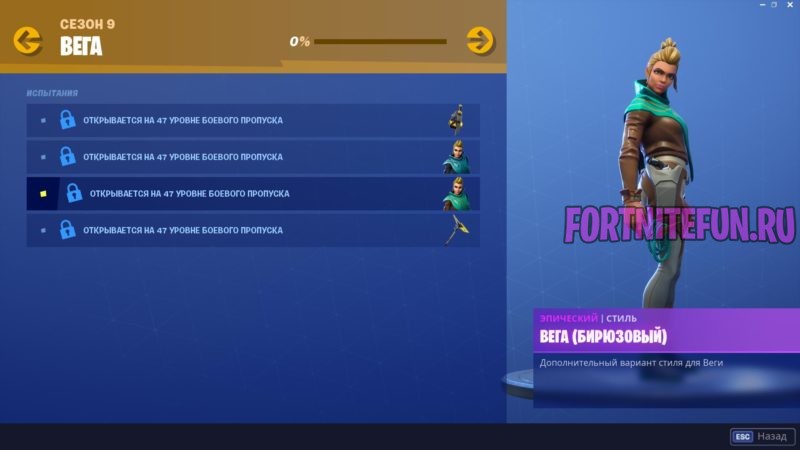 vega стильные испытания