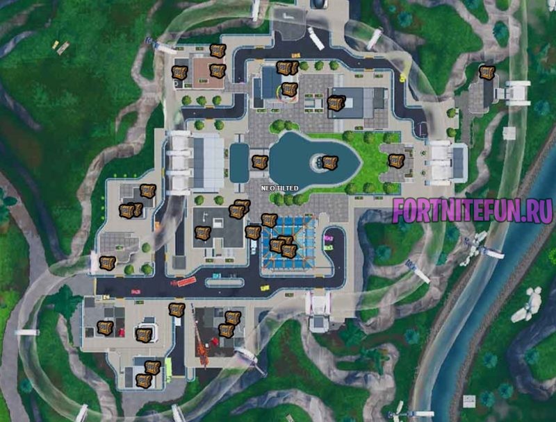 Карта сундуков Новые Башни