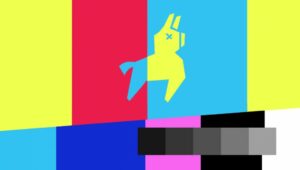 лама на телевизоре в фортнайт