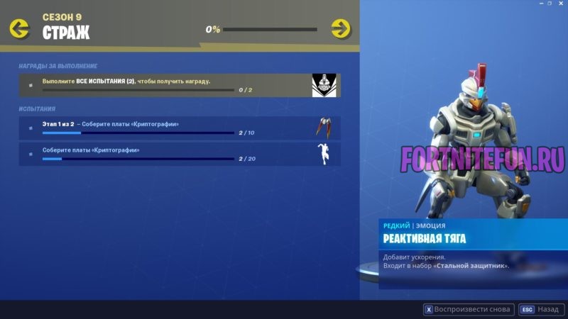 стильные испытания стража