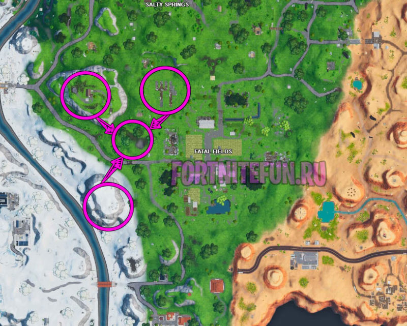 Ищите между дисковым телефоном, ножом и вилкой, а также домом на холме, где много плакатов Карбида и Омеги