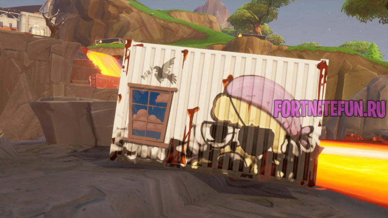 Обыщите сундуки внутри контейнеров с окнами