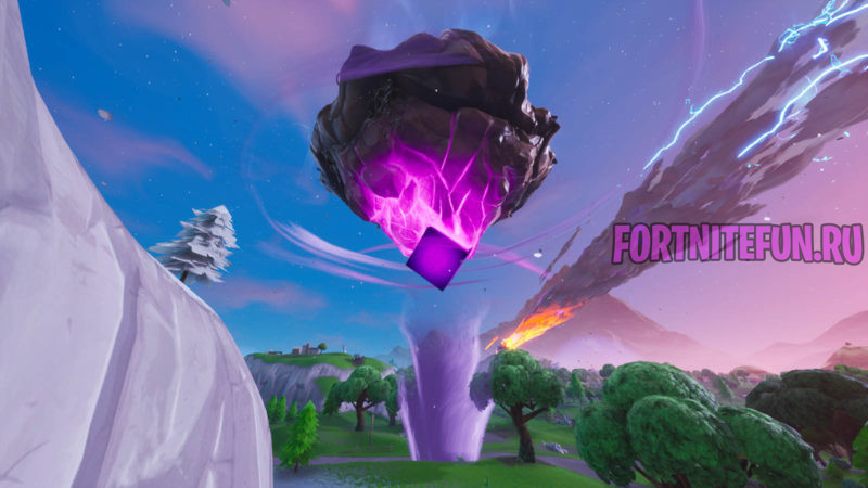 Парящий остров и Куб снова в Фортнайт!