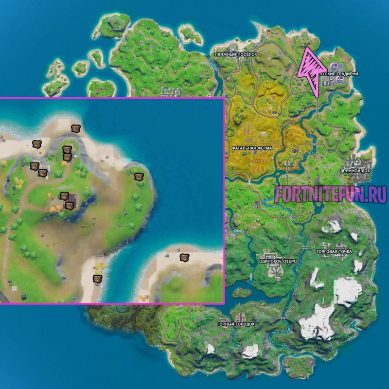 город-призрак фортнайт