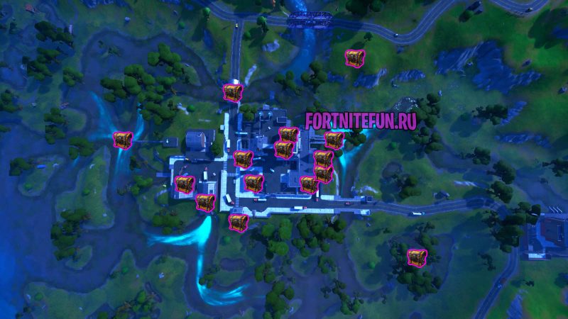 Карта сундуков Нектарная низина 11 сезон