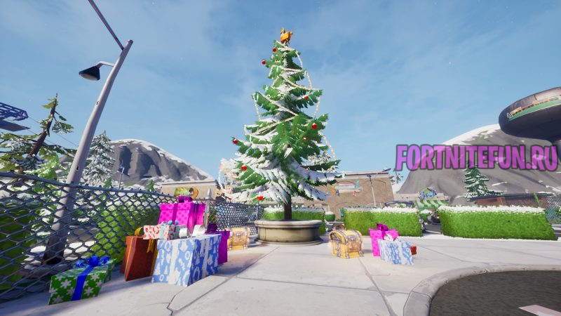 Новогодняя елка фортнайт