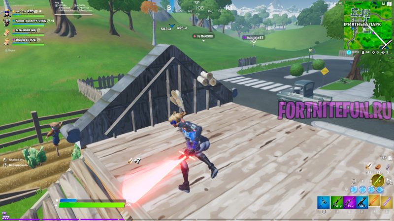 Световой меч Люка фортнайт