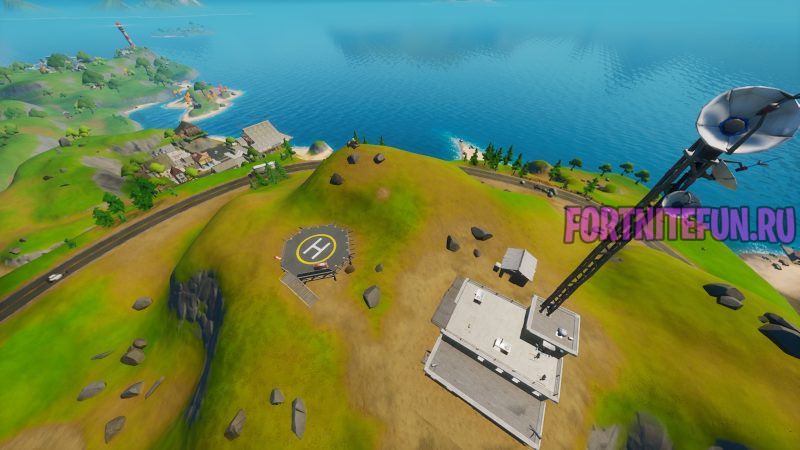 Вертолетная площадка на Радио