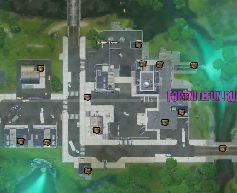 Нектарная низина карта сундуков фортнайт