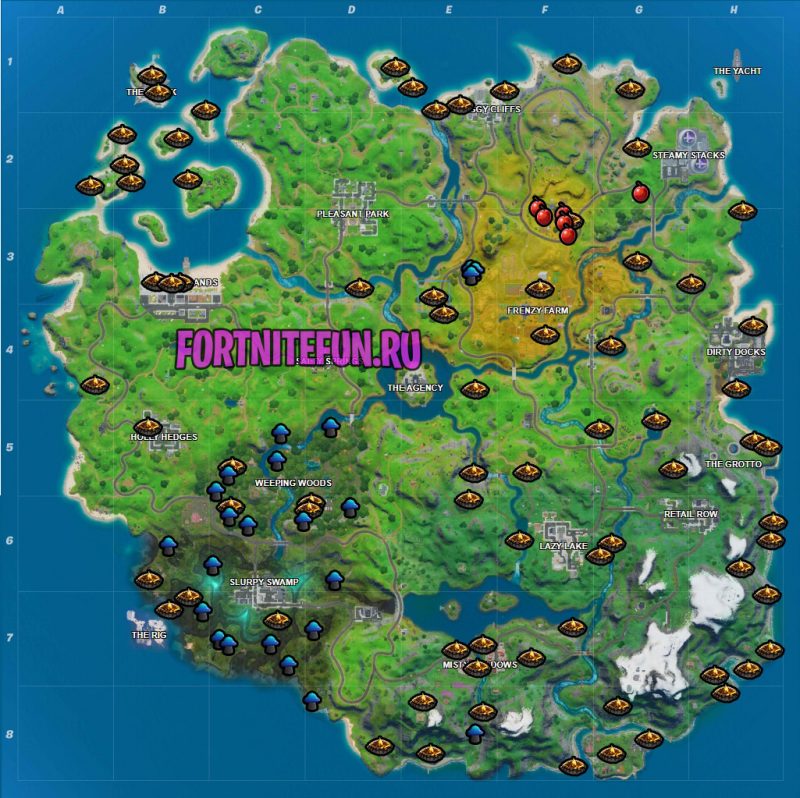 Подкиньте топлива в костёр, съешьте яблоко и гриб