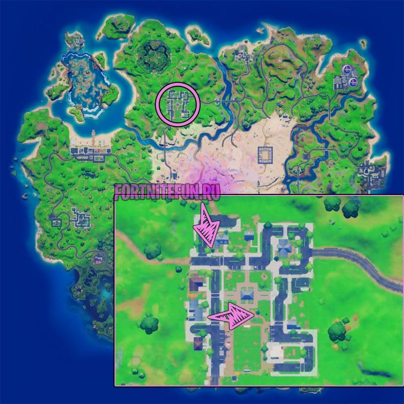 Закопайте гномов в Приятном парке или Торговой точке