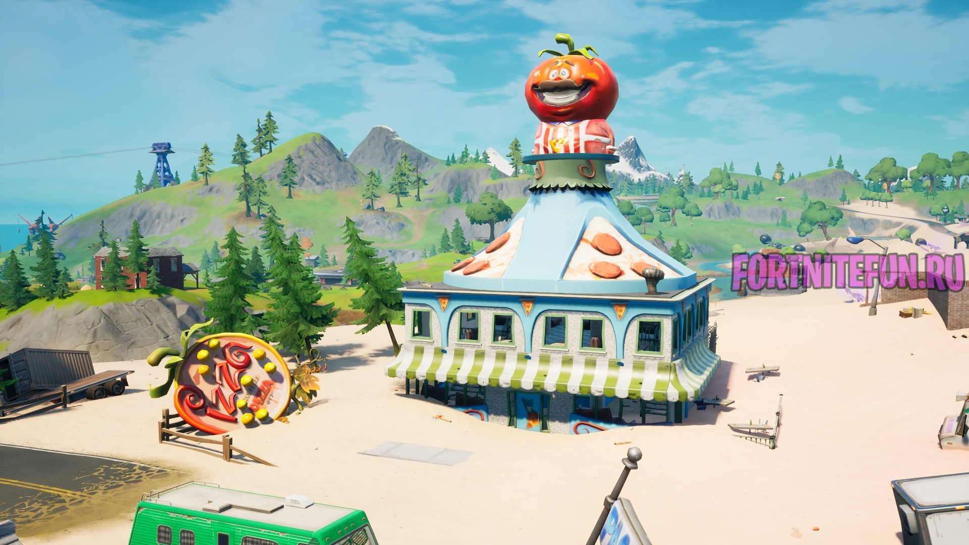 локация Дарбурргер The Durrr Burger фортнайт - Пиццерия (The Pizza Pit)