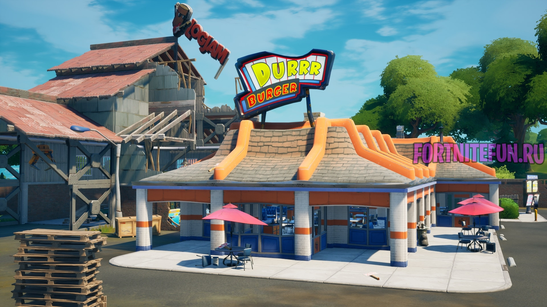 локация Даррбургер The Durrr Burger фортнайт - Даррбургер (The Durrr Burger)