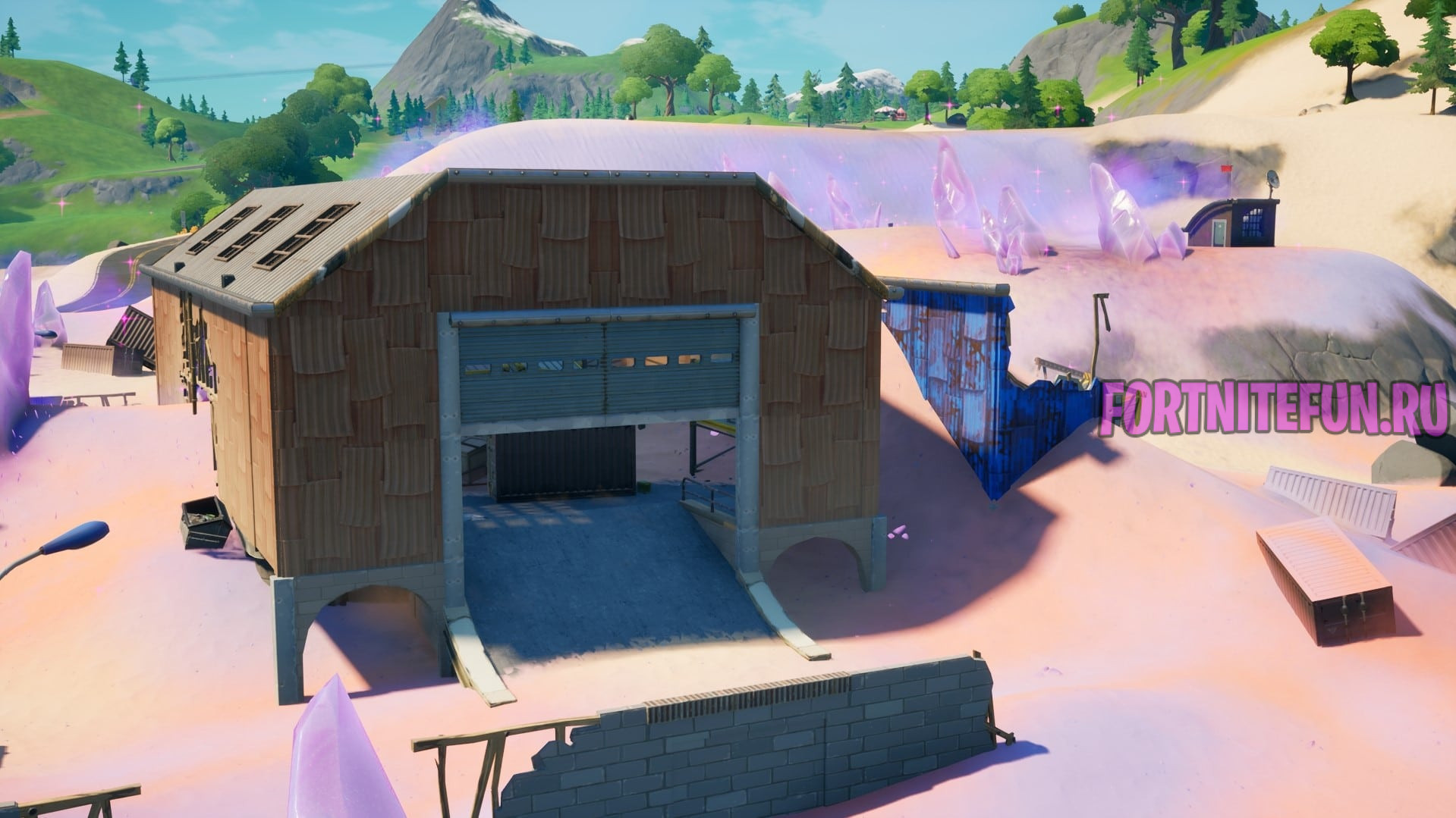 локация скрипучий склад в фортнайт - Скрипучий Склад (Dusted Depot)