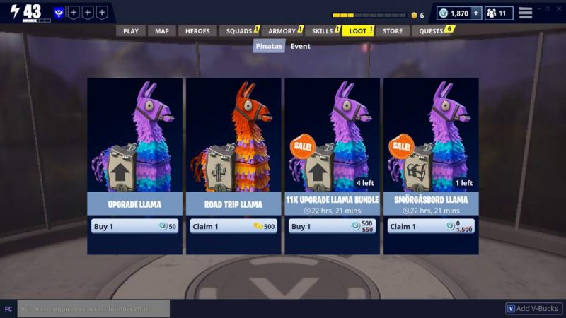 Компенсация 1000 В-баксов в фортнайт - Фортнайт (Fortnite)