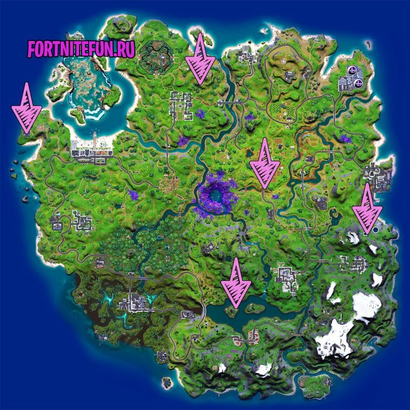 Все инопланетные артефакты для стилей Кимера 2 неделя в фортнайт