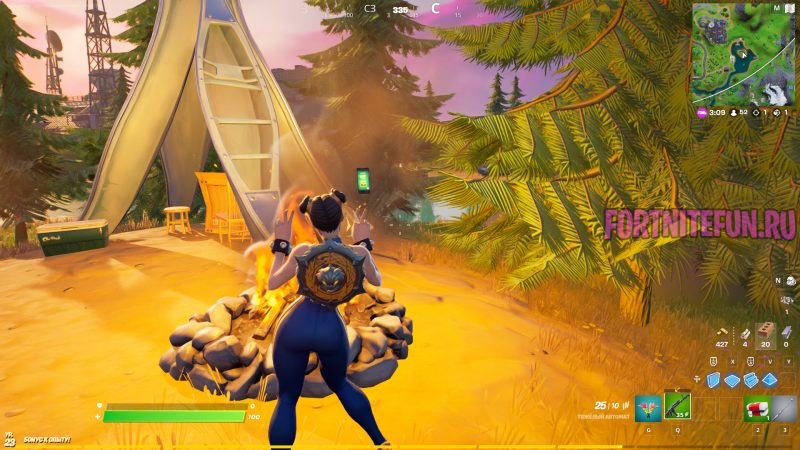 Где находится госцирке на карте fortnite в 17 сезоне