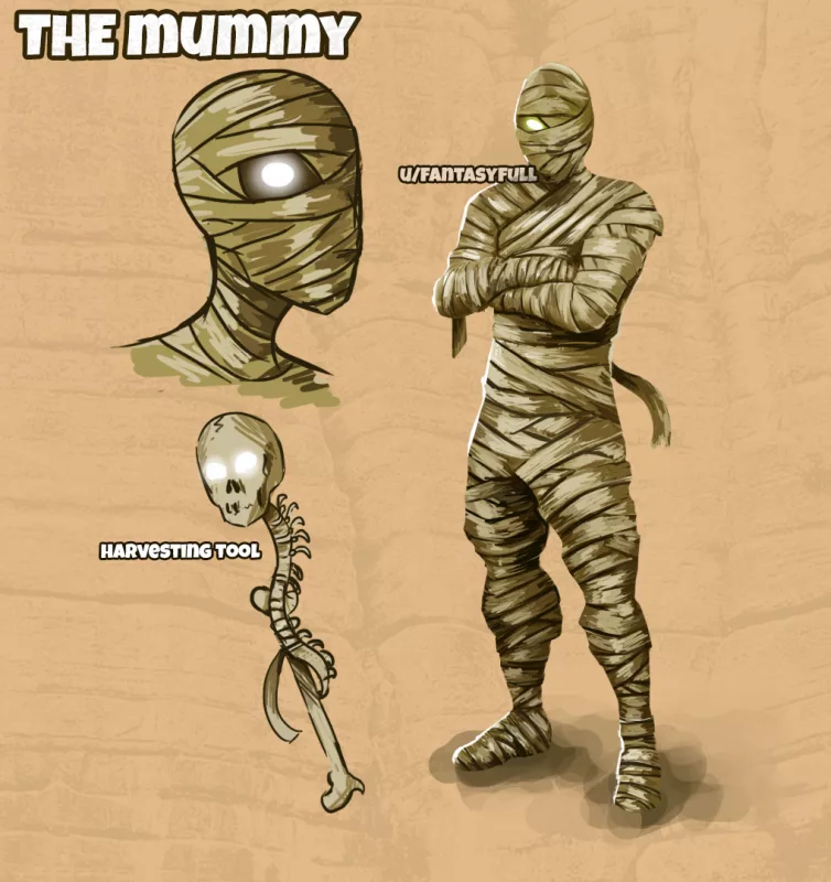 скин мумия в фортнайт 1 754x800 - Скин Мумии может быть в боевом пропуске 18 сезона