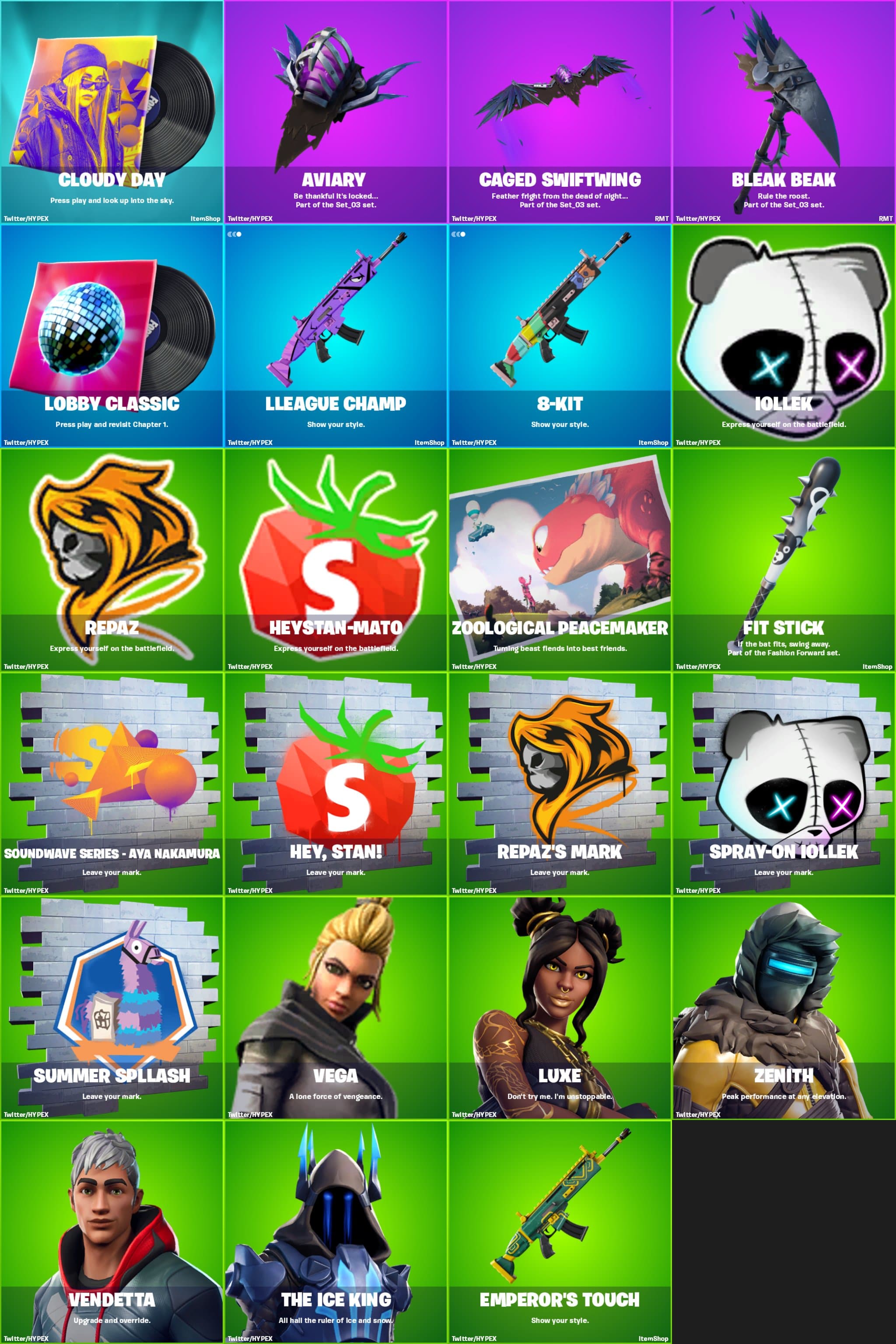 скины - Сливы фортнайт v19.10 — Все скины и другие косметические предметы