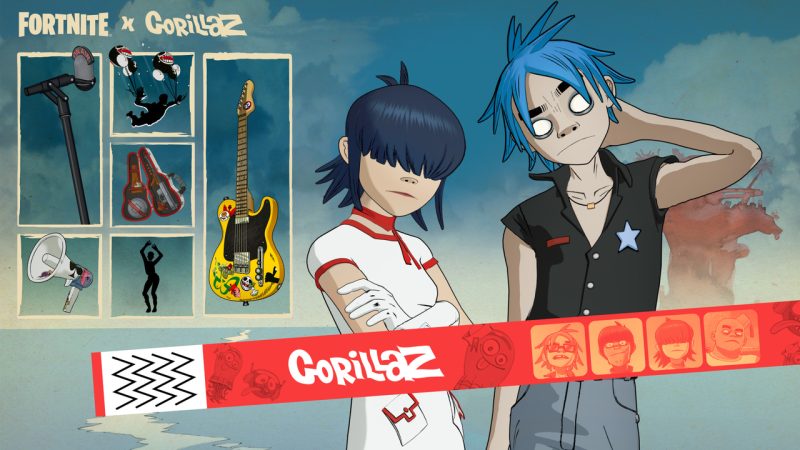 noodle 2d 800x450 - GORILLAZ станут хедлайнерами десятого сезона Фортнайт Фестиваля!