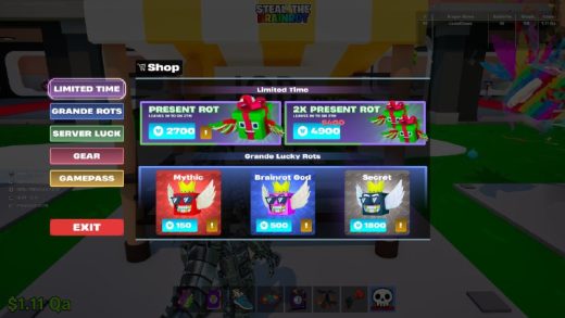 fortnite stb expensive lootboxes 520x293 - Steal The Brainrot — платные функции и цены на карте в Fortnite